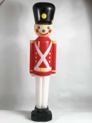 Vintage Empire Toy Soldier Nutcracker Christmas Blow Mold Yard Decor Light 31 "