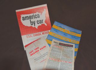 Antique Travel Guides,  America By Car / 1950 