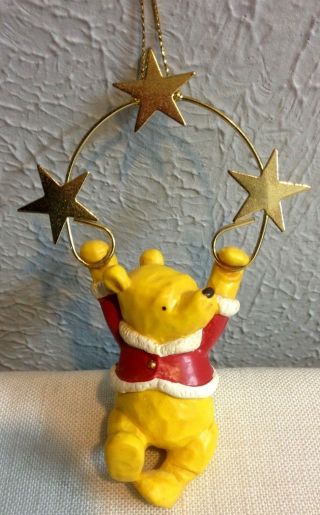 Vintage Disney Winnie The Pooh Christmas Ornament Resin