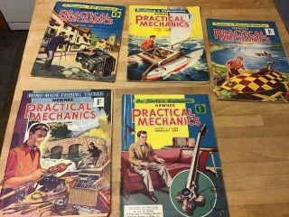 Practical Mechanics Magazines 1954,  X 5 January February April July & September