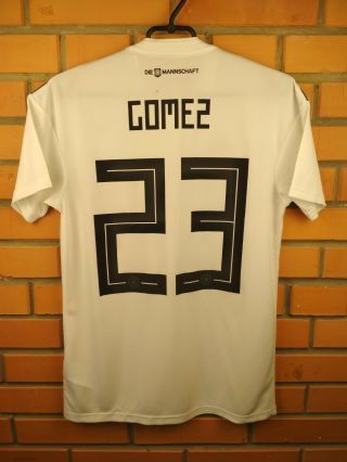 Mario Gomez Germany Soccer Jersey Small 2019 Home Shirt Br7843 Football Adidas