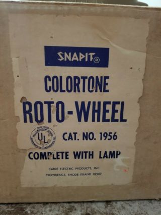 Vintage Colortone Roto Wheel For Christmas Tree 3