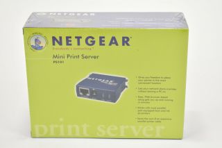 Netgear Mini Print Server Ps101 Ethernet Win 98 Nt Me Xp 2k Euc