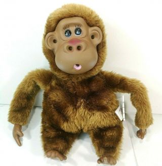 11 " Vintage Russ Berrie Rutherford Iii Brown Monkey Plush Thumb Sucking Stuffy