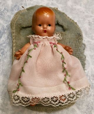 Vintage 1940s Nancy Ann Storybook Doll Little Miss Pattycake Hush Bye Baby 202