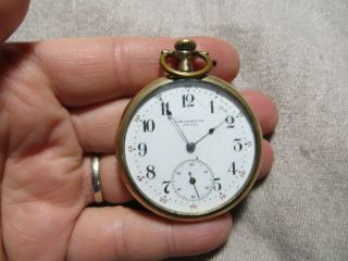 Victorian 1890 ' s Gold Filled Sorencen Co.  C.  F.  Cal.  USA Pocket Watch RARE 3