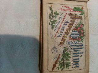 Antique 1800 ' s Autograph Book With Signatures and poems. 2