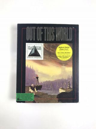 Out Of This World Pc Computer Game - Interplay Ibm Tandy 5.  25 & 3.  5 Discs ‘91