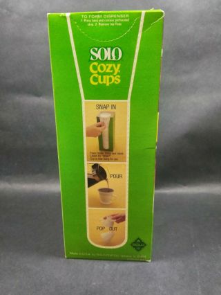 Vintage SOLO COZY CUPS Refills Box of 50 White 7 oz 3