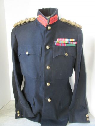 Vintage Canadian Army Suit Jacket With Bars Artillery Buttons Size Medium