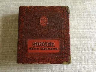 Vintage Singer Sewing Machine Coin Bank Book Shape No Key