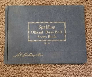 Spalding Official Baseball Score Book No.  3 1930s