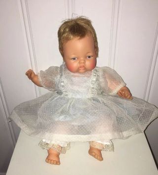 Vintage Tiny Thumbelina Baby Doll - - - - Ideal Ott - 14 - - - - No Knob,  Not