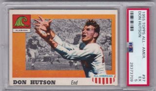 1955 Topps All American Football 97 Don Hutson Psa 5 Alabama Crimson Tide Card