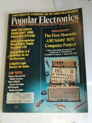 Popular Electronics November 1975 Mits Altair 680 Hp Calculators 68000 Mpu