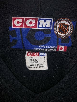 Vintage 90’s Men’s Medium Buffalo Sabres CCM Center Ice GOAT Hockey Jersey Large 3