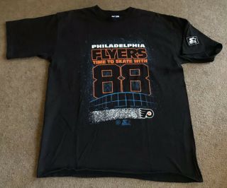 Men’s Vintage Nhl Philadelphia Flyers Eric Lindros Starter T Shirt Size Large