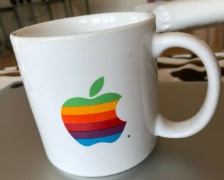 Vintage Apple Computer Rainbow Logo Mug