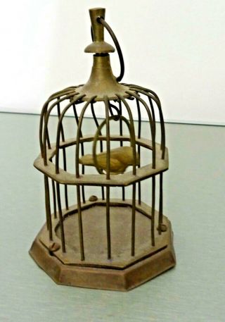 Antique Miniature Brass Bird Cage Vintage Brass Decorative Bird Small Bird Cage