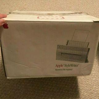 Vintage Apple Stylewriter Inkjet Printer With Box And Accessories
