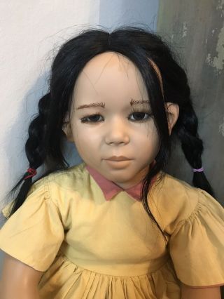 30 " Vintage Annette Himstedt Michiko Doll.  World Children Series Chinese Girl