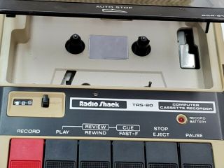 RADIO SHACK CCR - 81 Model 26 - 1208A TRS - 80 Computer Cassette Recorder with cord. 3