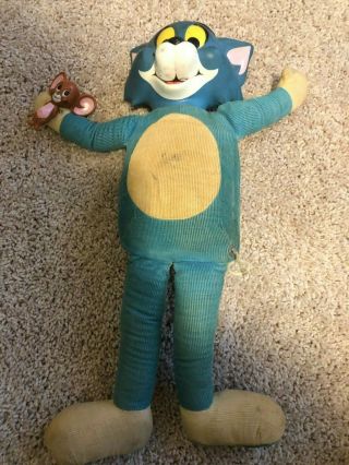 Tom And Jerry Vintage 1965 Mattel Talking Plush W/pull String (not)