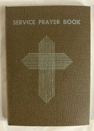 1943 Ww2 Vintage Pocket Sized Army Navy Service Book Luthern Council Carry Along