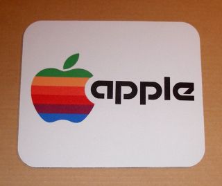 Apple Computer Rainbow Logo Mouse Pad - Lwb Mousepad
