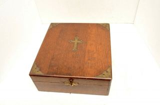 Antique Catholic Last Rites /sick Call Box Vintage