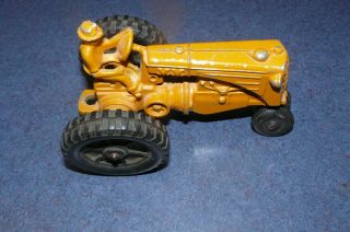 Vintage Toy Minneapolis Moline Toy Tractor Burnt Orange Metal