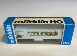 Marklin 4567 Ho Scale Vintage Gosser Bier Beer Wagon 1983