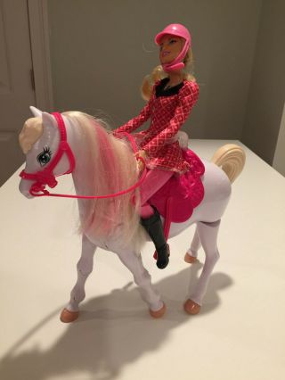Barbie & Her Sisters In A Pony Tale,  Train & Ride Horse Doll Playset Y1174