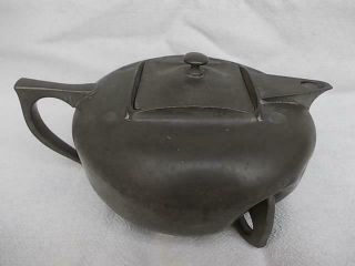382 / Antique Tudric Archibold Knox Pewter Tea Pot Teapot Pattern Number 026