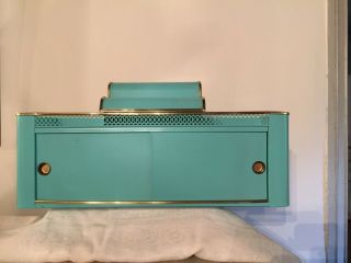 Mid Century Modern Turquoise Medicine Cabinet Very Unique