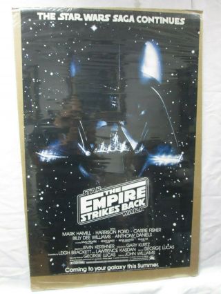 The Empire Strikes Back Star Wars Movie Vintage Poster 1983 Lucas Cng652