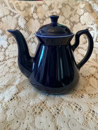 Vintage Hall Colbolt Blue,  Tea Pot,  With Lid.