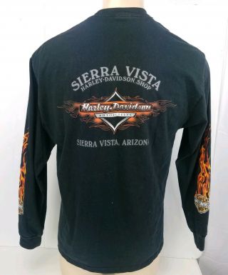 Harley Davidson T Shirt Joker Jester Sierra Vista Arizona Biker Motorcycle Large 3