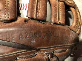 Vintage Wilson Baseball Glove,  A2000 - XLO 2