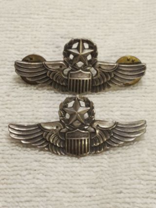 Vintage Us Army Air Corps Ns Meyer Command Pilot Wings Sterling 2 " Includes 2.