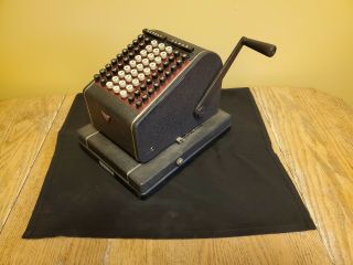Vintage Adding Machine Mechanical Calculator Todd Co.  NY.  Model no.  A331197 3