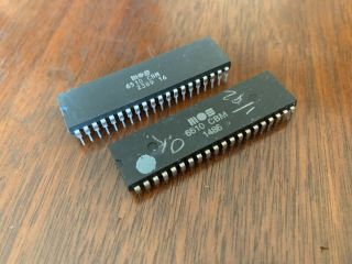 Cpu Chip For Commodore 64 6510 Set Of 2
