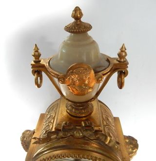 Victorian Japy Freres French Gilt Brass Striking Mantel clock 3020 3