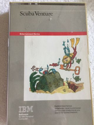 Rare - Scuba Venture Game For Ibm Personal Computer,  Pc Jr,  First Ed May 1983