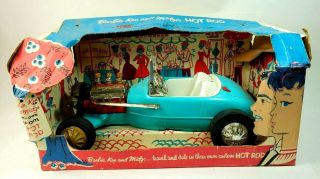Vintage Mattel 1963 Barbie Ken & Midge Hot Rod Sports Car