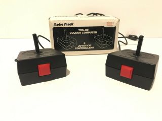 Radio Shack Trs - 80 Computer Joystick Controllers 26 - 3008 (vintage Retro)