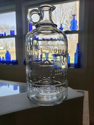 Vintage White House Vinegar Jug/bottle One Quart No Brand Version
