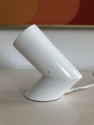 Rare George Kovacs Vintage Table/desk/accent Lamp Mcm 45° Angle Tube Light White