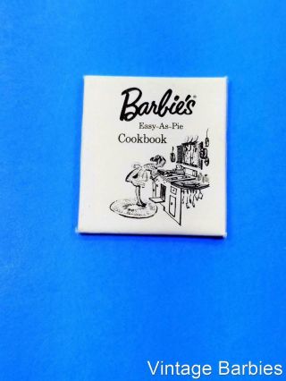 Barbie Doll Hostess Set 1034 Cook Book Htf Minty Vintage 1960 