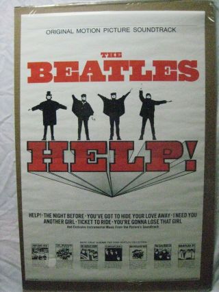 The Beatles Help Rock Vintage Poster Garage Picture Soundtrack Cng964